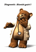 Ours m&eacute;decin pour un prompt r&eacute;tablissement